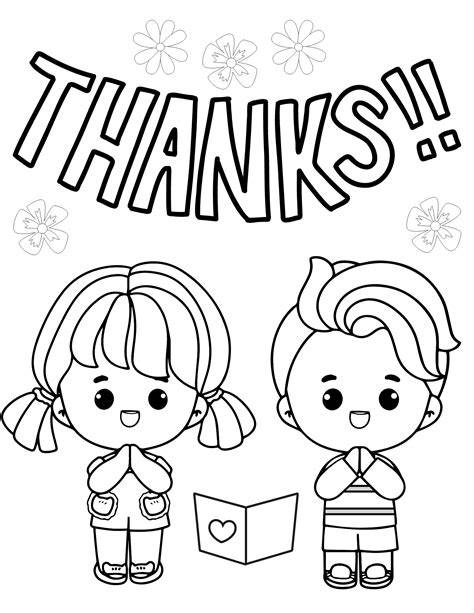 Thank You Color Pages
