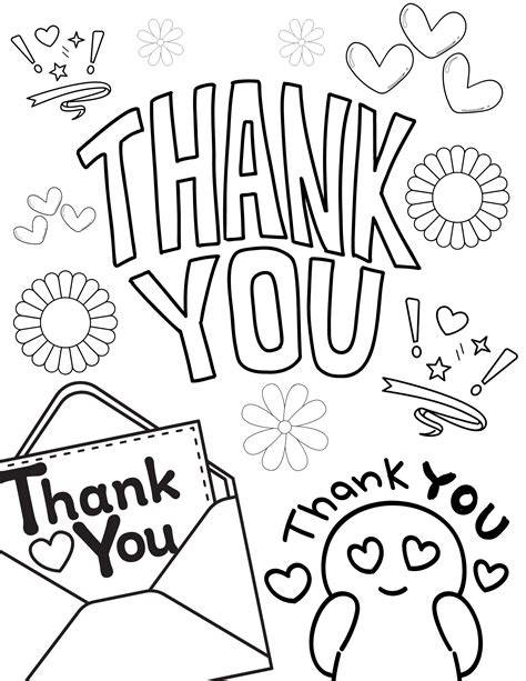 Thank You Coloring Page