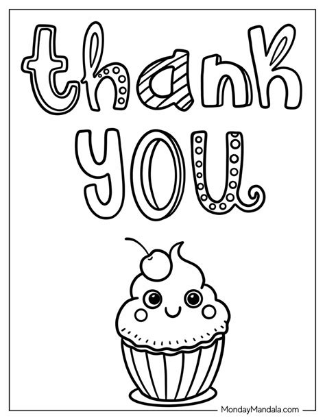 Thank You Coloring Pages Winter