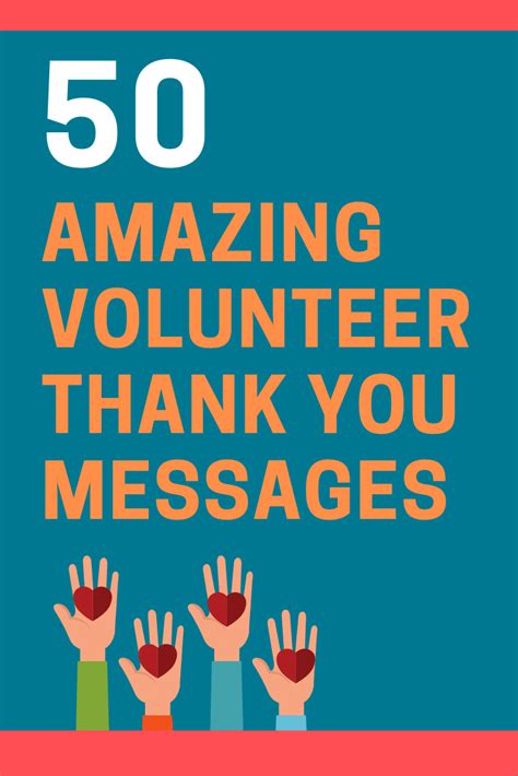 Thank You Message For Volunteer Work