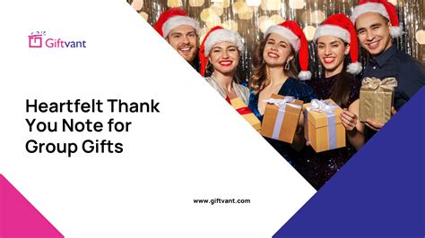 Thank You Notes for Group Gifts