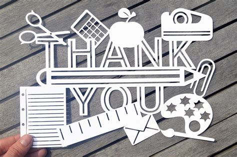 Download Thank You Teacher Design DXF Files