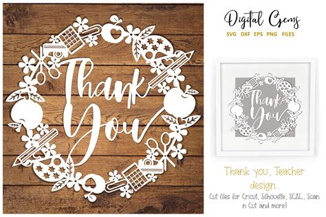 Download Thank You Teacher Design For Crafts