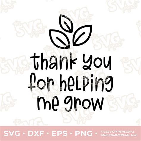 Download Thank You for Your Helping Me Grow... Commercial Use