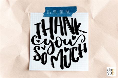 Download Thank You so Much Round Lettering SVG... Files Free PSD Mockups