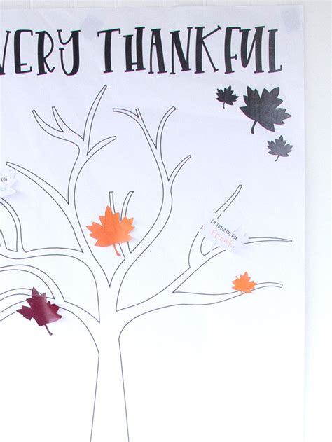 Thankful Tree Craft Printable