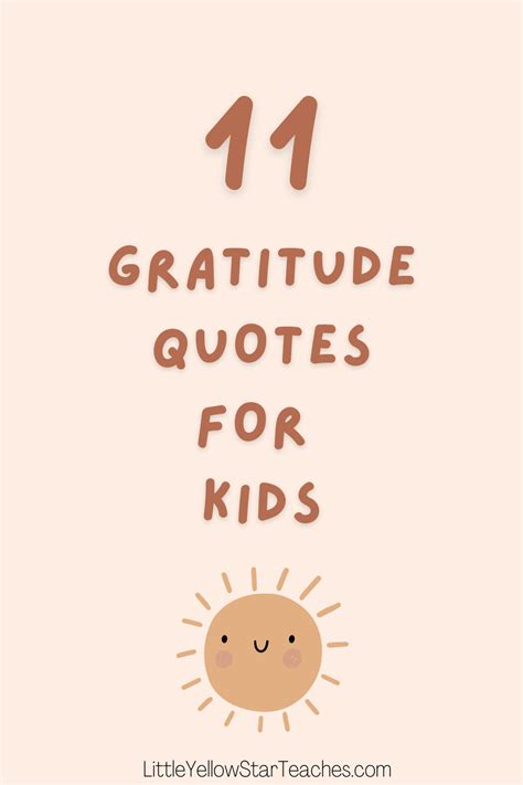 Thankful Quotes For Kids