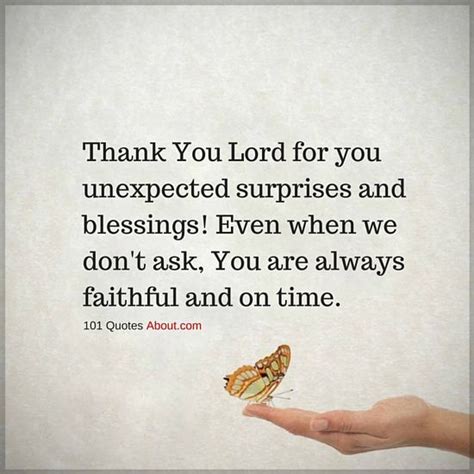 Thankful Unexpected Blessing Quotes