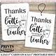 Thanks A Latte For Being A Great Teacher Printable