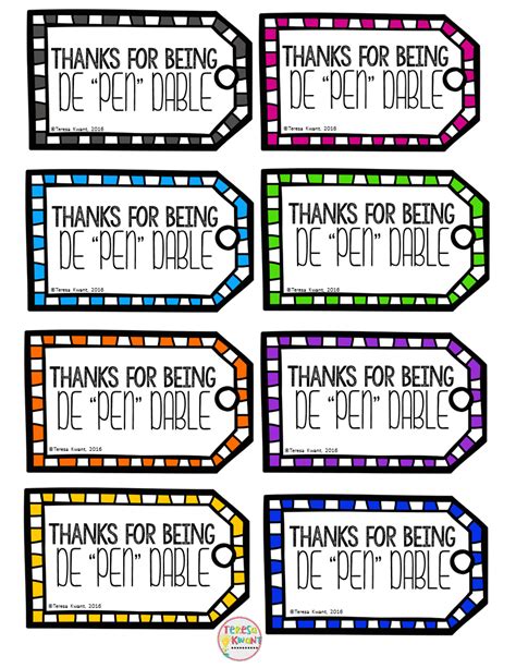 Thanks For Being Dependable Free Printable