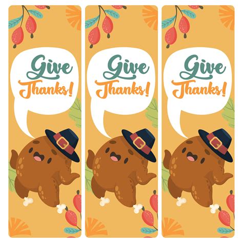 Thanksgiving Bookmarks Printable