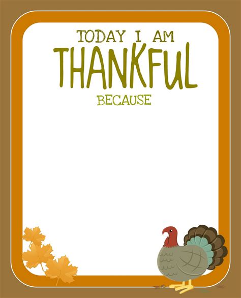 Thanksgiving Card Templates Printable