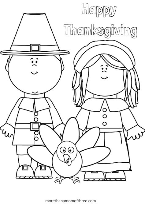 Thanksgiving Coloring Pictures Printable