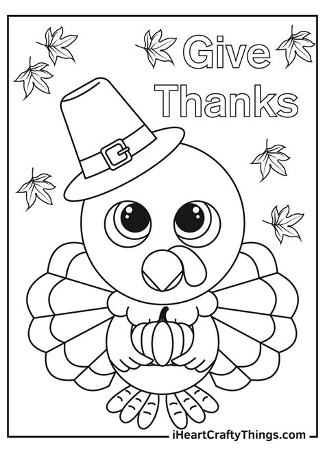 Thanksgiving Day Printable Coloring Pages Minnesota Miranda