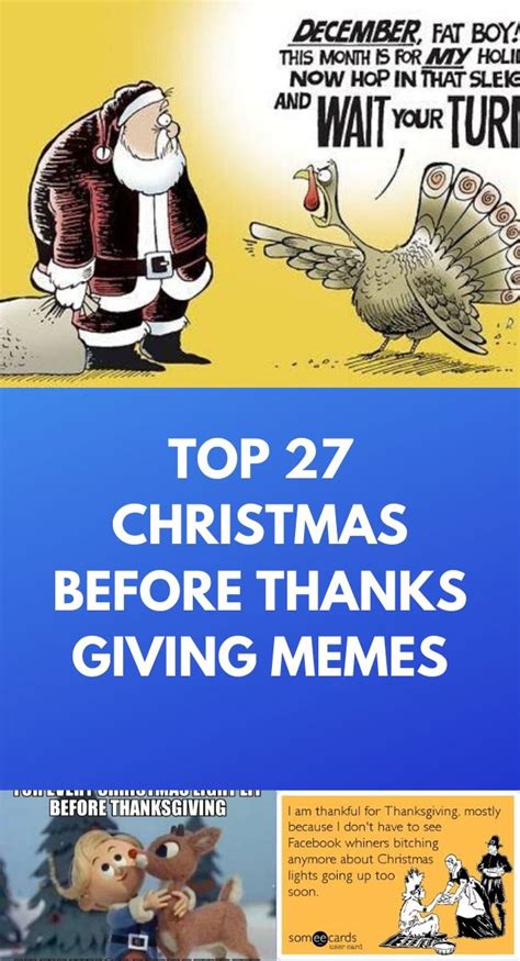 Thanksgiving Christmas Calendar Meme