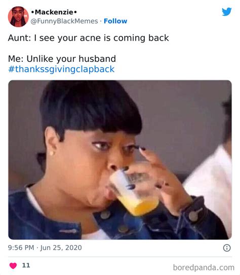 Thanksgiving Clapback Meme