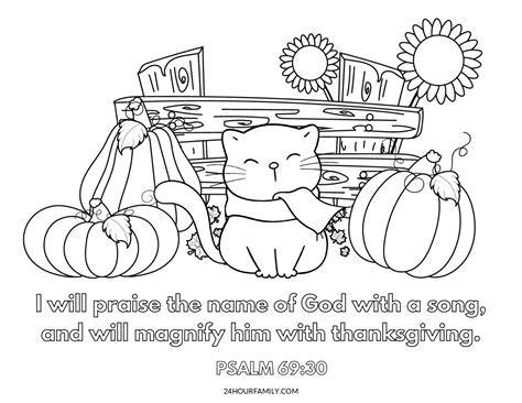 Thanksgiving Coloring Pages Christian