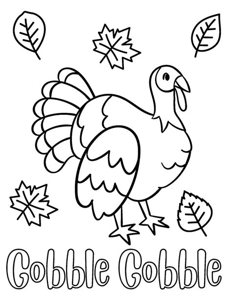 Thanksgiving Coloring Pages Easy