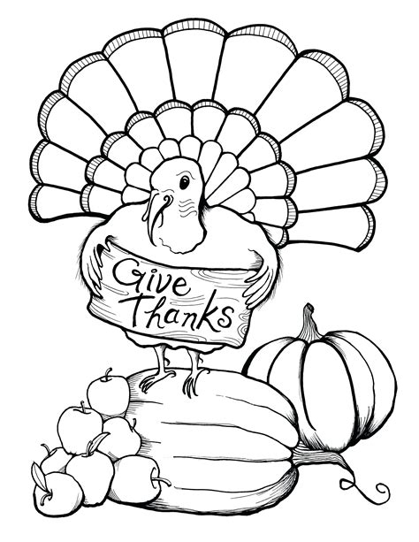 Thanksgiving Coloring Pages Free Pdf