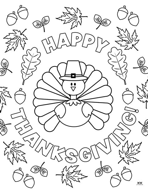 Thanksgiving Coloring Pages Pdf