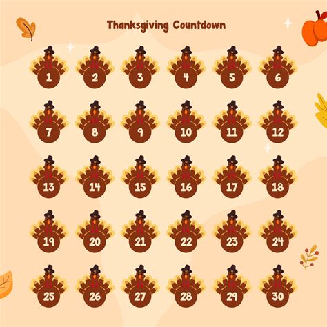 Thanksgiving Countdown Calendar