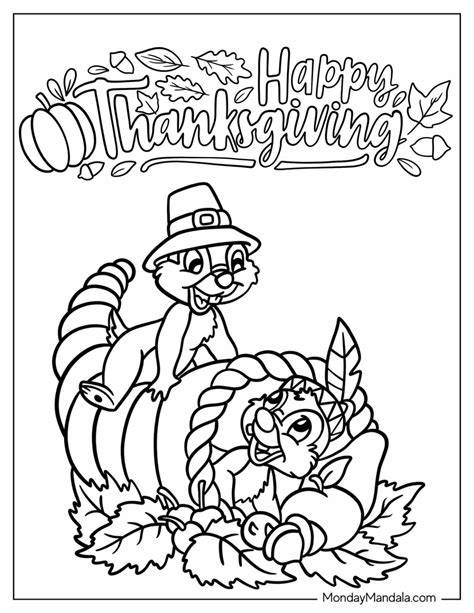 Thanksgiving Disney Coloring Pages