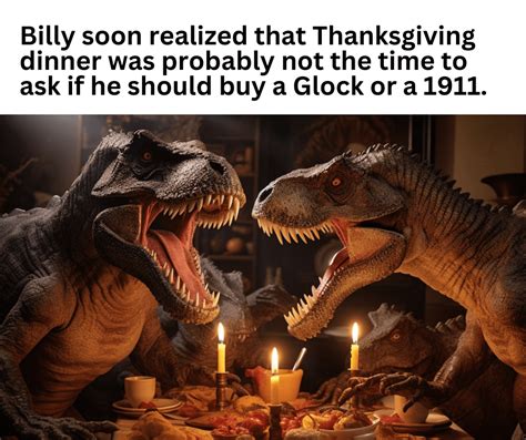 Thanksgiving Gun Meme