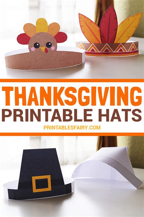 Thanksgiving Hats Printables