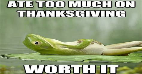 Thanksgiving Overeating Meme