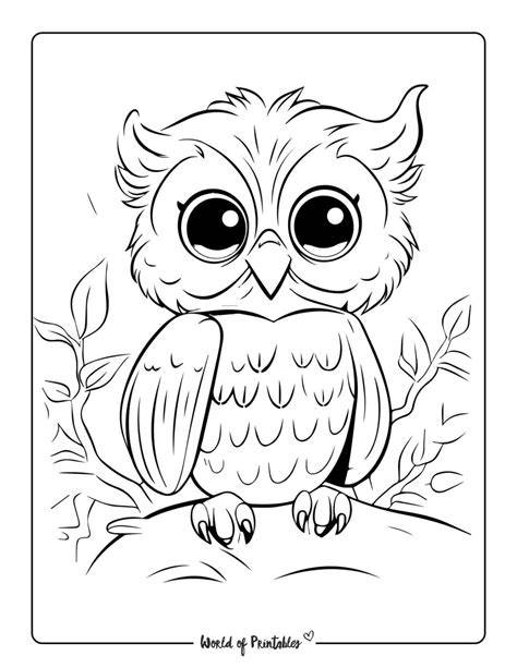 Thanksgiving Owl Coloring Pages