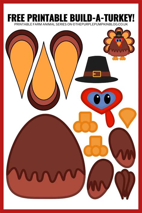 Thanksgiving Turkey Craft Printable