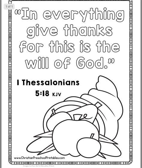 Thanksgiving Verse Coloring Pages