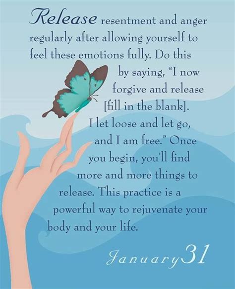 Let go of anger and resentment, and feel yourself healed