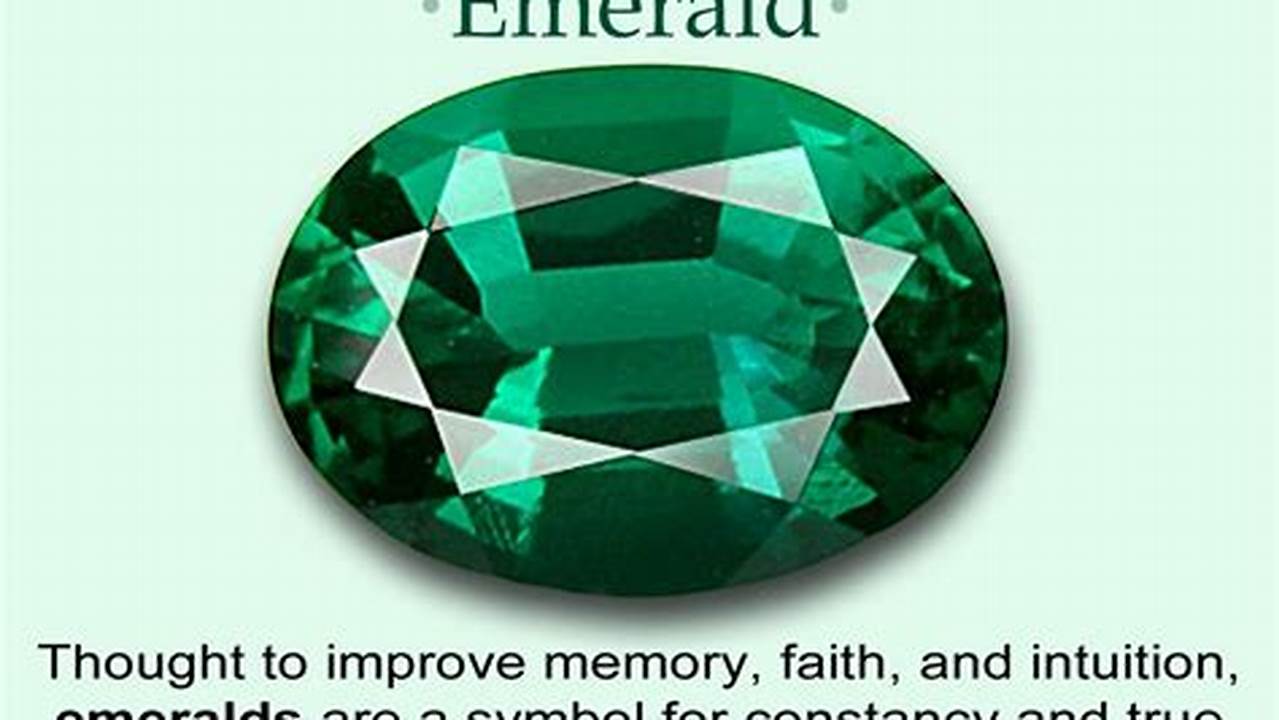 The Birthstone Of May Is The Emerald., 2024