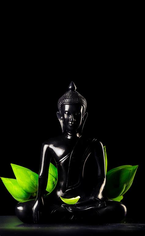 The Buddha in Black Wallpaper