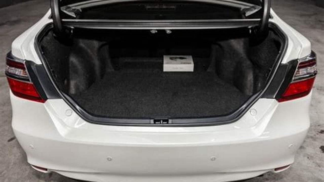 The Camry&#039;s Trunk Has 15.1., 2024