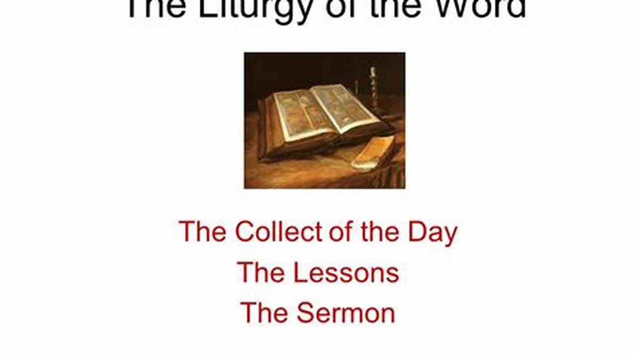 The Collect ¶ The Liturgy Of The Word., 2024