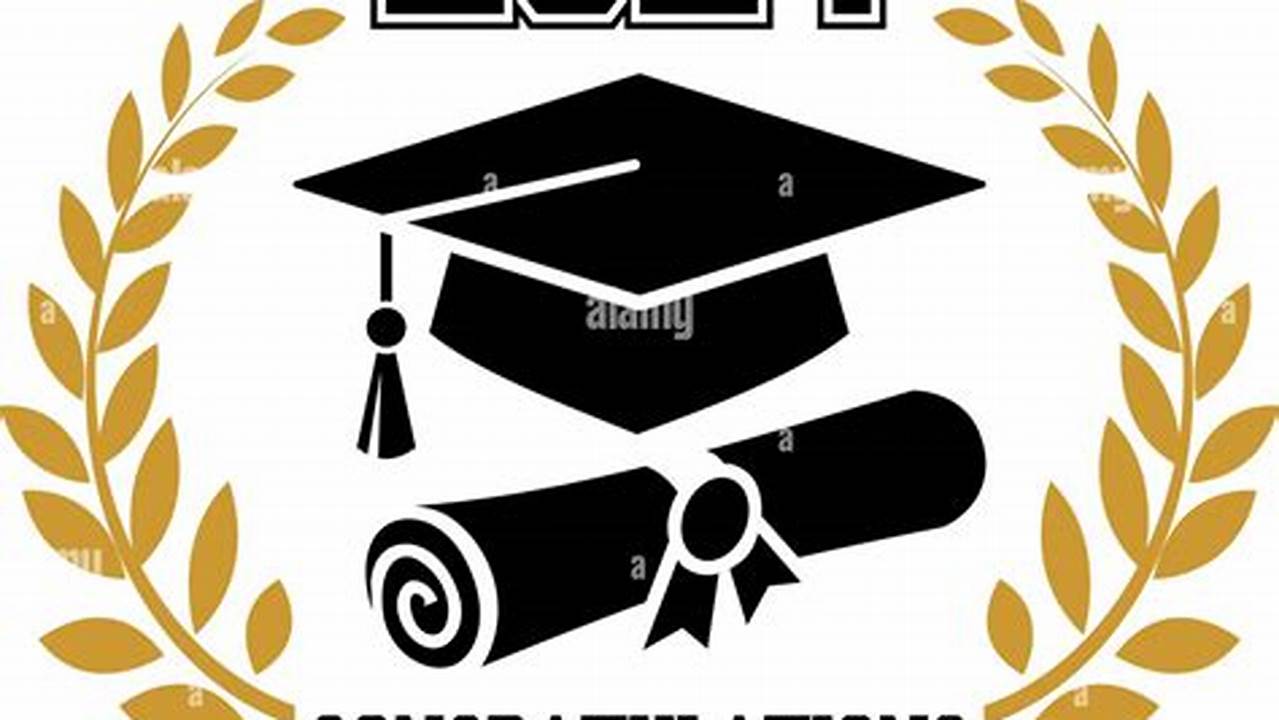The Concept Of Decorate Congratulation For School Graduates., 2024