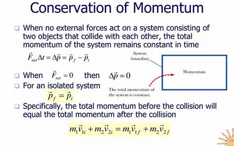 The Conservation Of Momentum