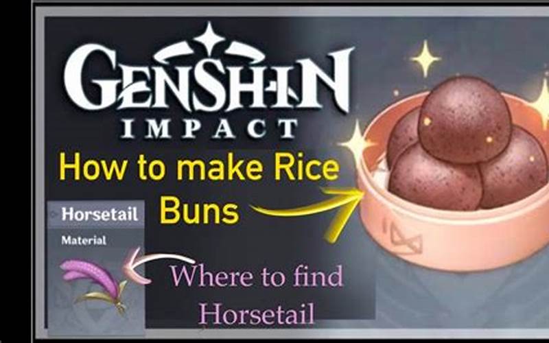 The Different Types Of Rice Buns In Genshin Impact
