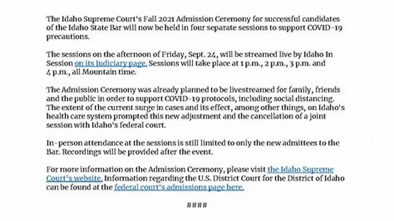 The Fall 2021 Admissions Ceremony Is Scheduled For Thursday, October 28., 2024