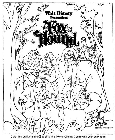 39+ Fox And The Hound Coloring Page