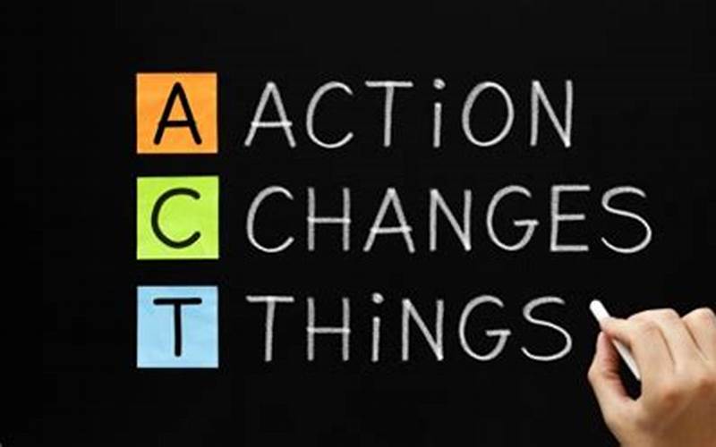 The Importance Of Taking Action