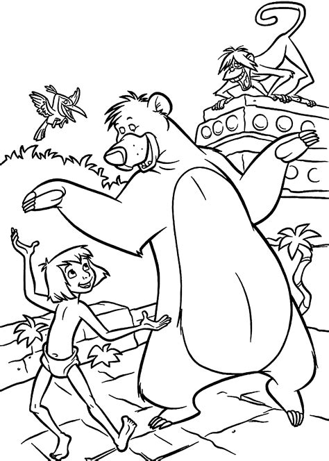 Free Coloring Pages Of Jungle Book, Download Free Coloring Pages Of