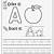The Letter A Worksheets Tracing Coloring 001