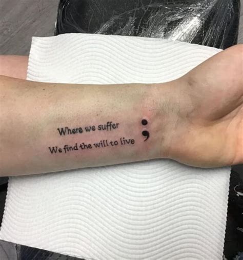 125 Cool Semicolon Tattoo Ideas with Deep Meanings