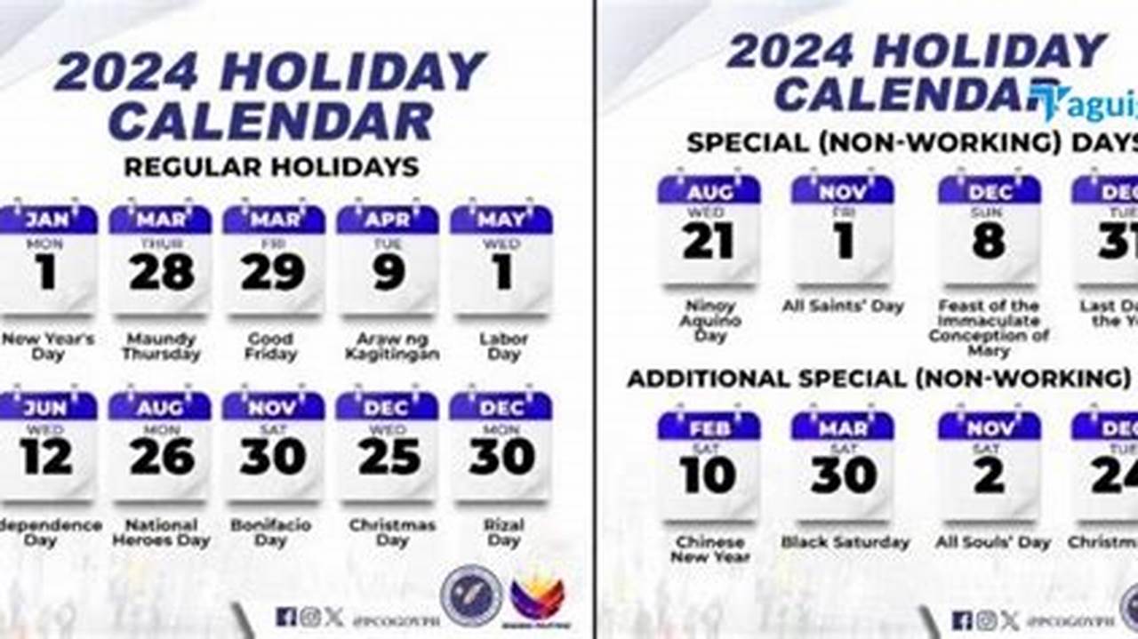 The Philippines Announces Public Holidays For 2024 Source, 2024