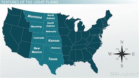 The Plain States Map