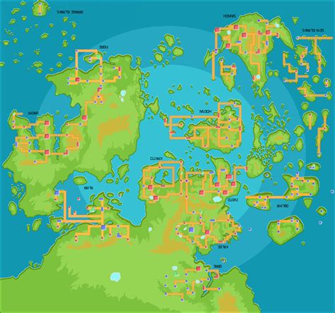 The Pokemon World Map