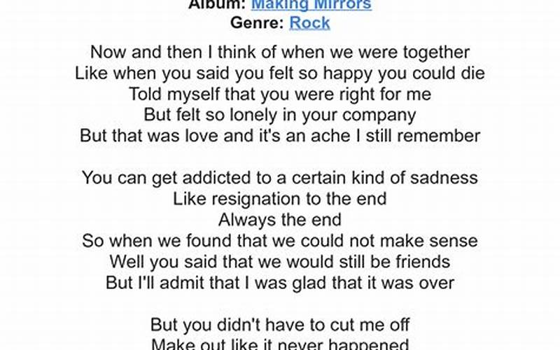 The Song'S Lyrics